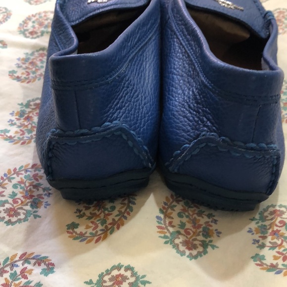 Coach Marley Lock Up Leather Driving Loafer Shoe In Blue Sz 7.5 EUC - Picture 5 of 8